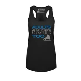 Adults Skate Too Women's Racerback Tank - Glitter Edition