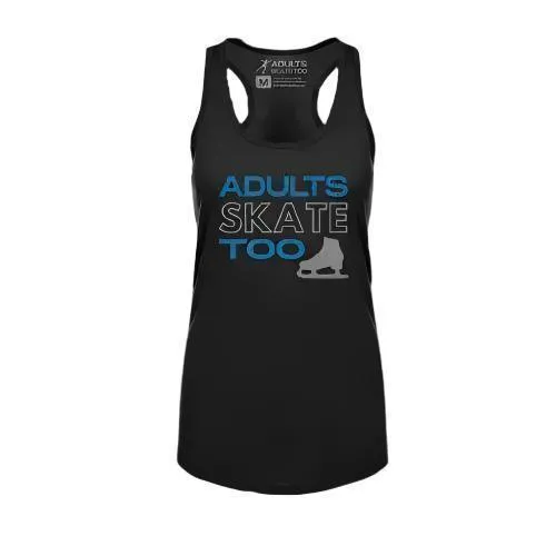 Adults Skate Too Women's Racerback Tank - Glitter Edition