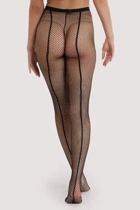Bettie Page Fishnet Seamed Stockings