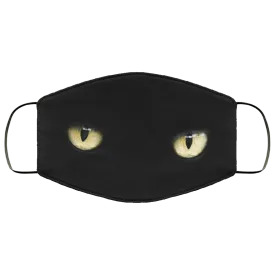 Black Cat Halloween FMA Med/Lg Face Mask for Adults