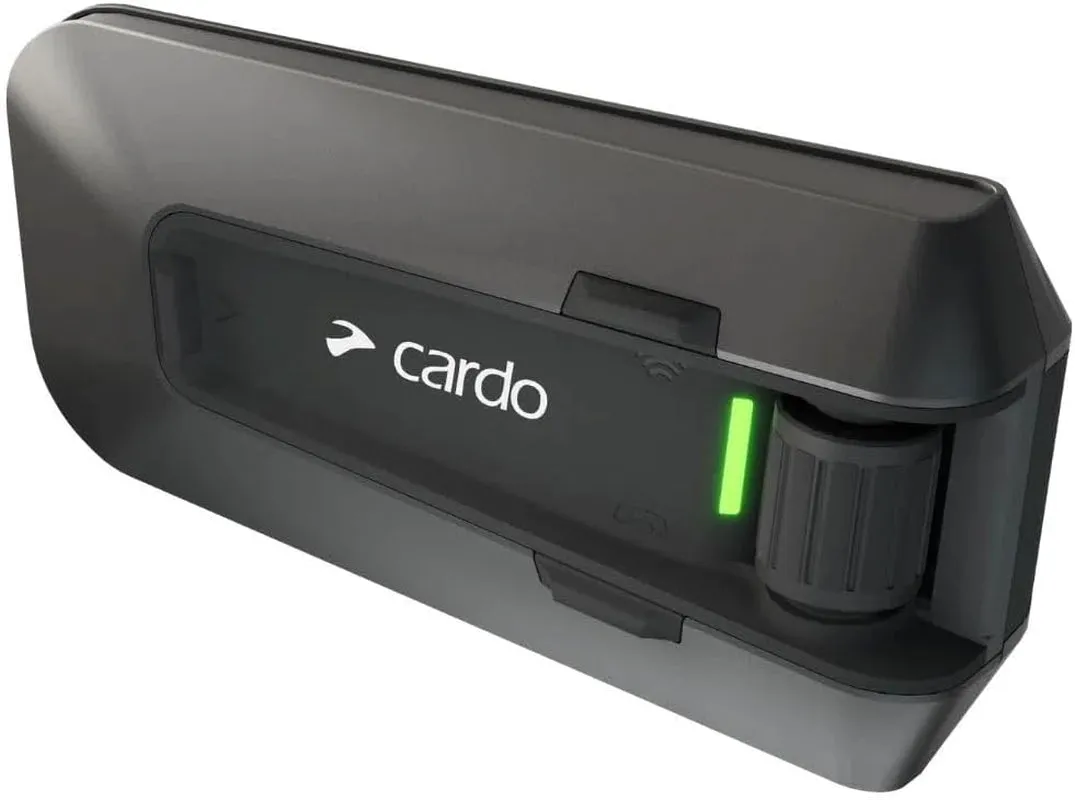 Cardo PACKTALK Edge Motorcycle Bluetooth Communication System Headset Intercom - Dual Pack, Black