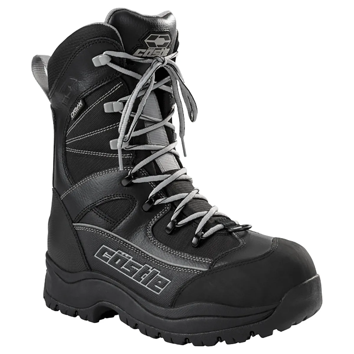 Castle X Men's Force 2 Snowmobile Boot w/Castle ColdShield Technology (Gray - 9)
