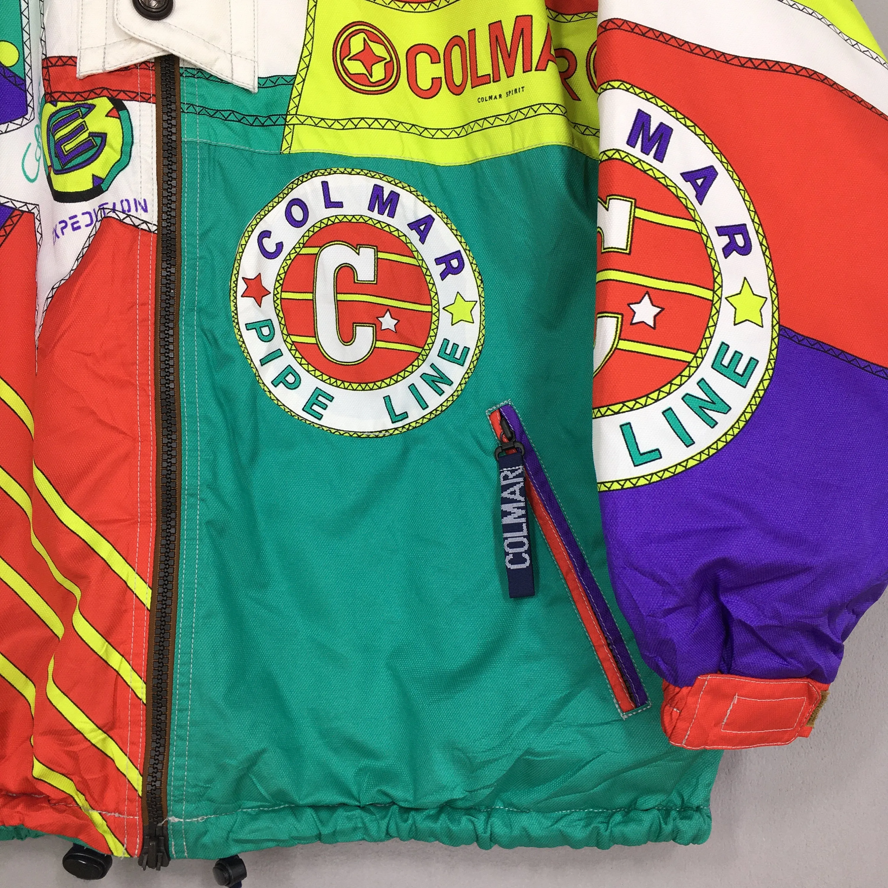 Colmar Bomber Crazy Patterned Ski Wear Jacket Large