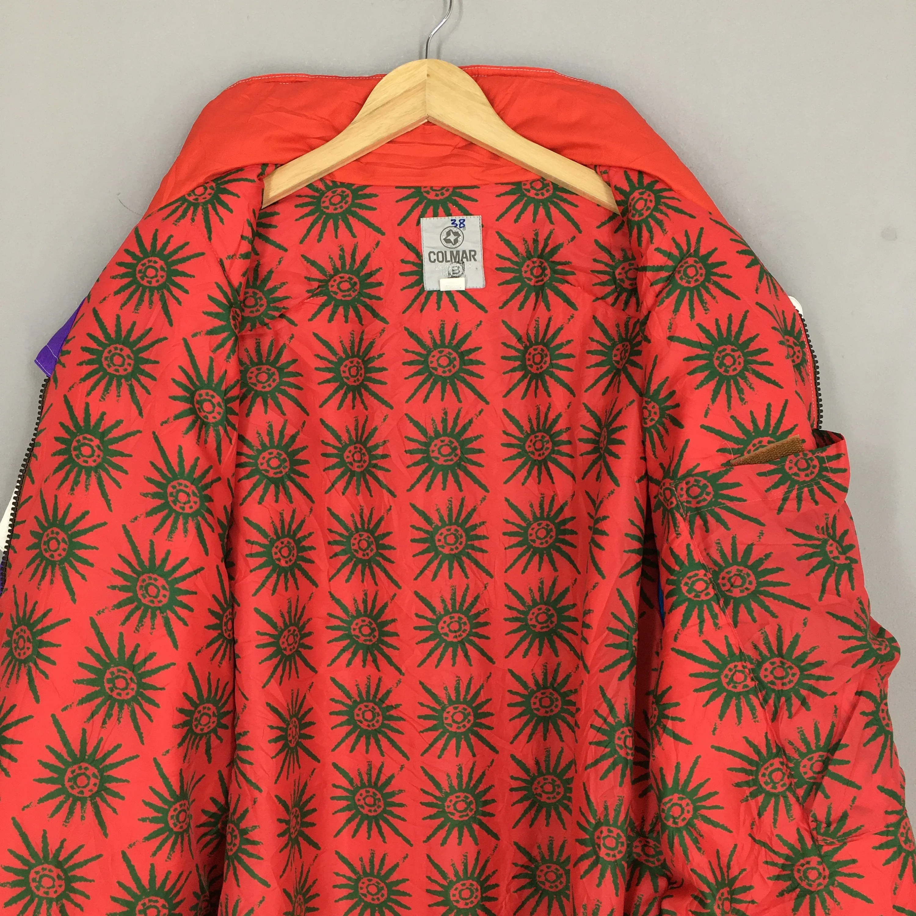 Colmar Bomber Crazy Patterned Ski Wear Jacket Large
