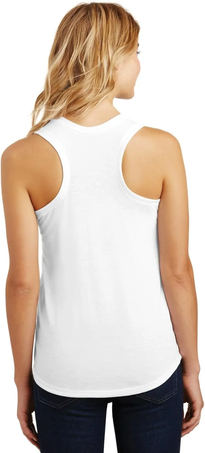 District  Women's Perfect Tri Racerback Tank. DM138L - Turquoise Frost
