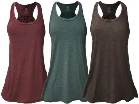 Epic MMA Gear Flowy Racerback Tank Top, Regular and Plus Sizes Pack of 3
