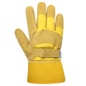Foam Fleece Insulated Split Leather/Cotton Gloves - 3047