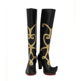 Frozen Snow Princess Anna Cosplay Shoes Boots Halloween Costumes Accessory Custom Made