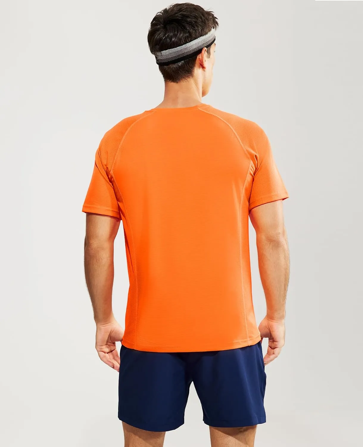 Haimont Men's Athletic Short Sleeve T Shirts Moisture Wicking Breathable Running Workout Gym Active Tee, Crew Neck