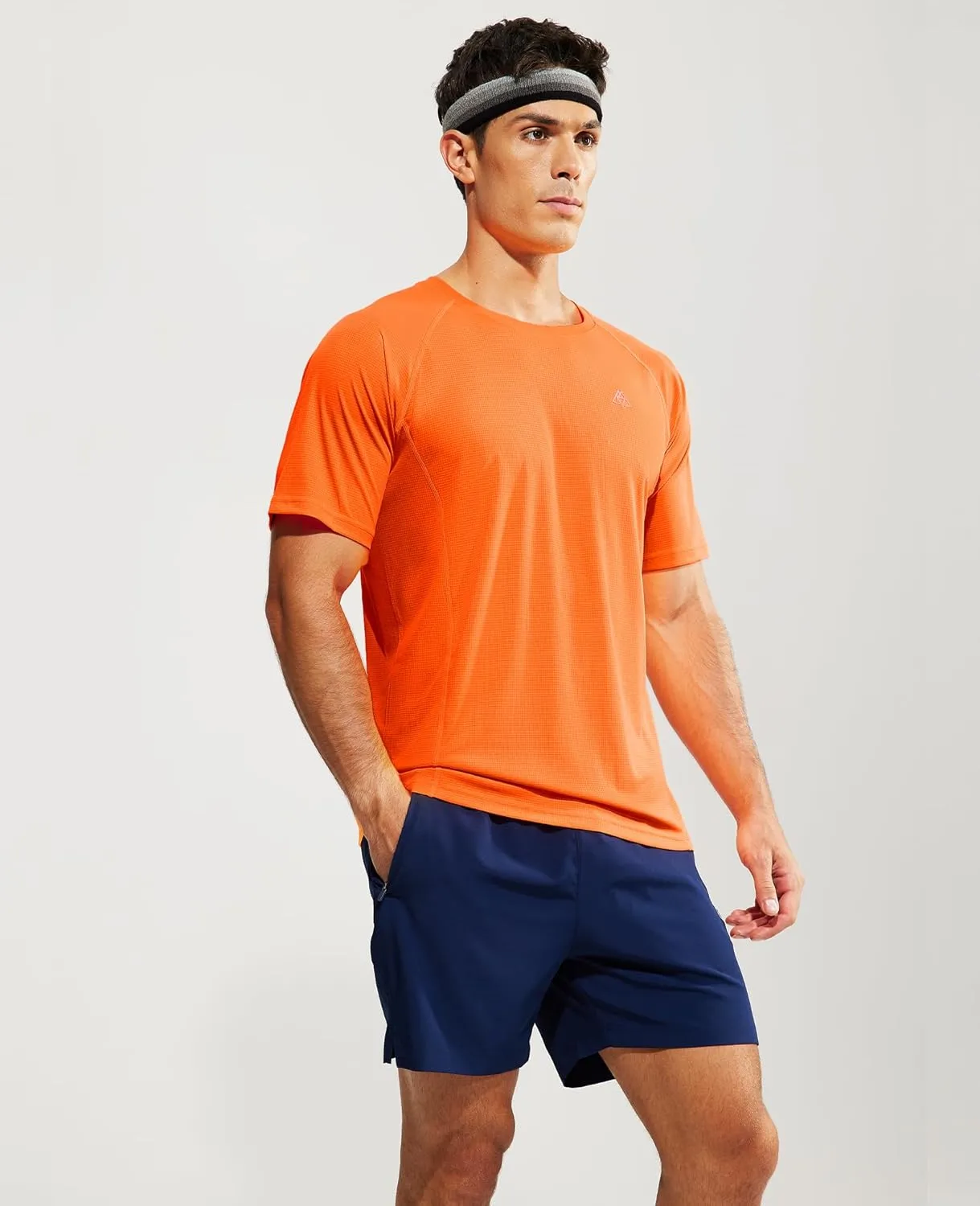 Haimont Men's Athletic Short Sleeve T Shirts Moisture Wicking Breathable Running Workout Gym Active Tee, Crew Neck