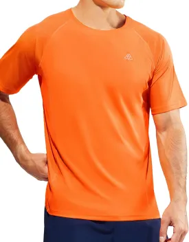 Haimont Men's Athletic Short Sleeve T Shirts Moisture Wicking Breathable Running Workout Gym Active Tee, Crew Neck