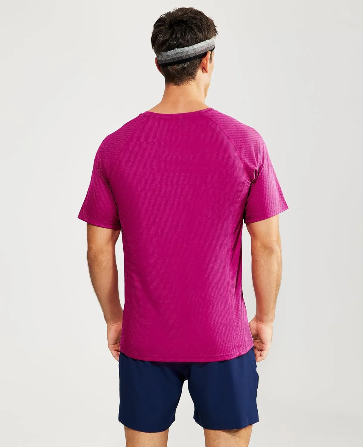 Haimont Men's Athletic Short Sleeve T Shirts Moisture Wicking Breathable Running Workout Gym Active Tee, Crew Neck