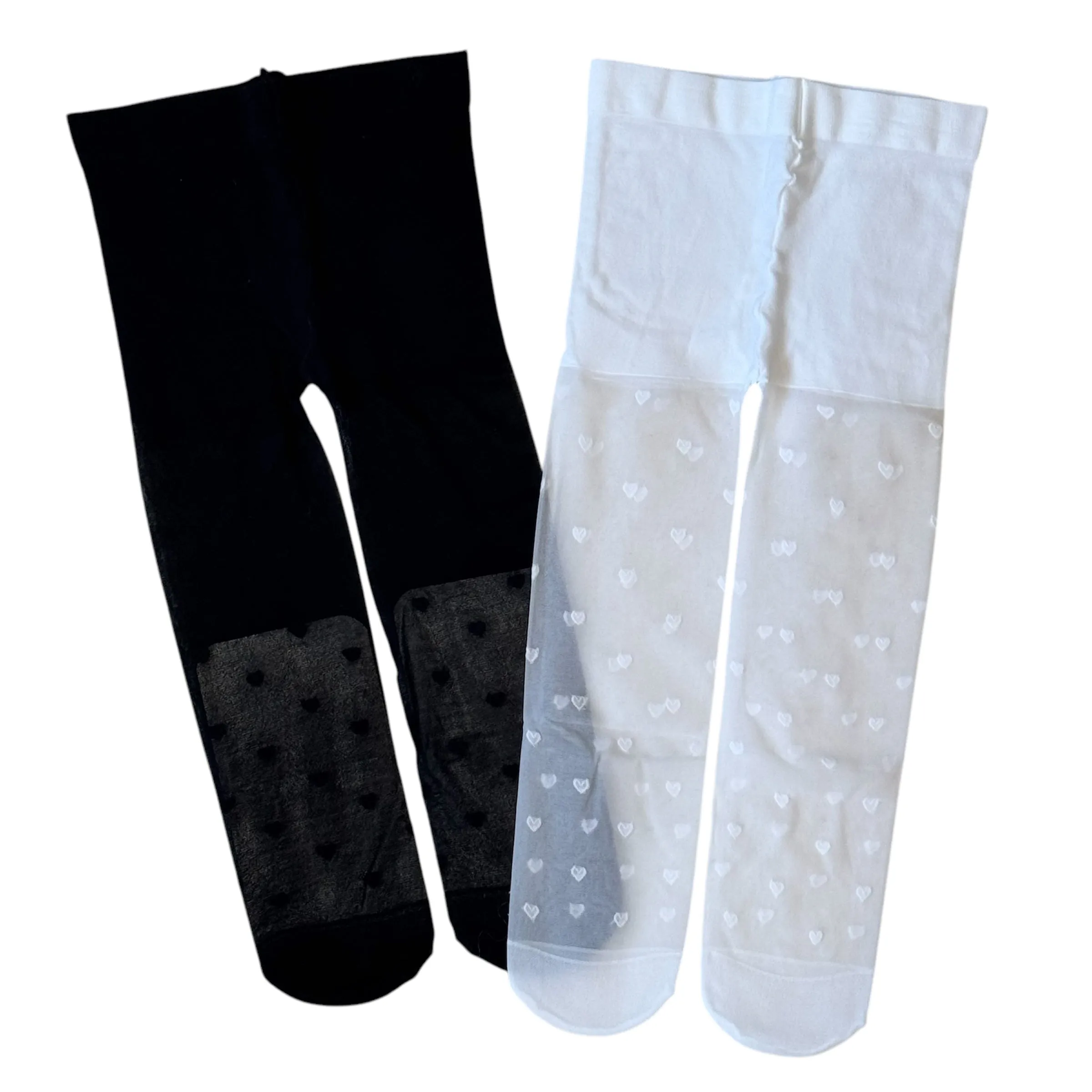 Heart Opaque Tights