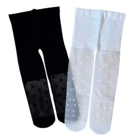 Heart Opaque Tights