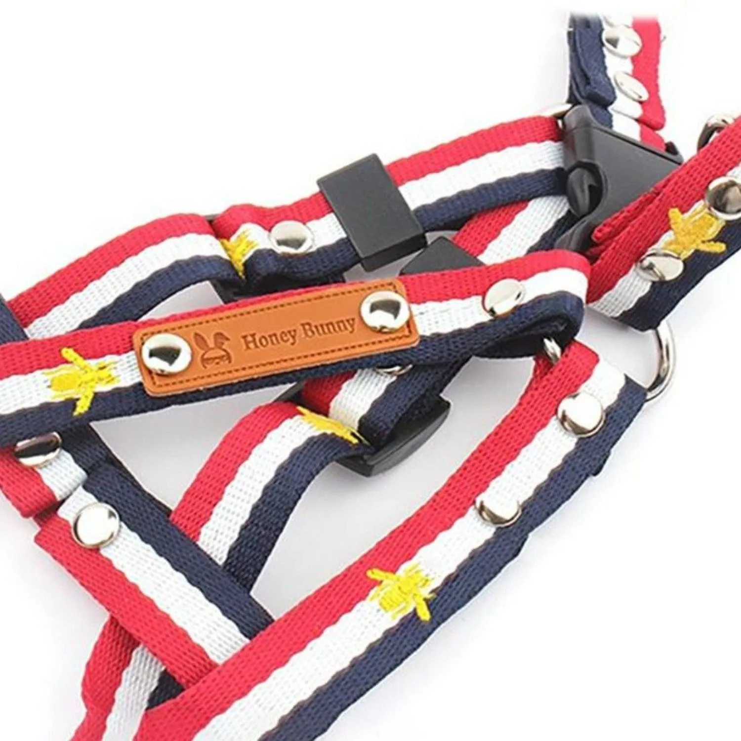 Honey Bunny Sailor's Man Dog Harness and Leash Set