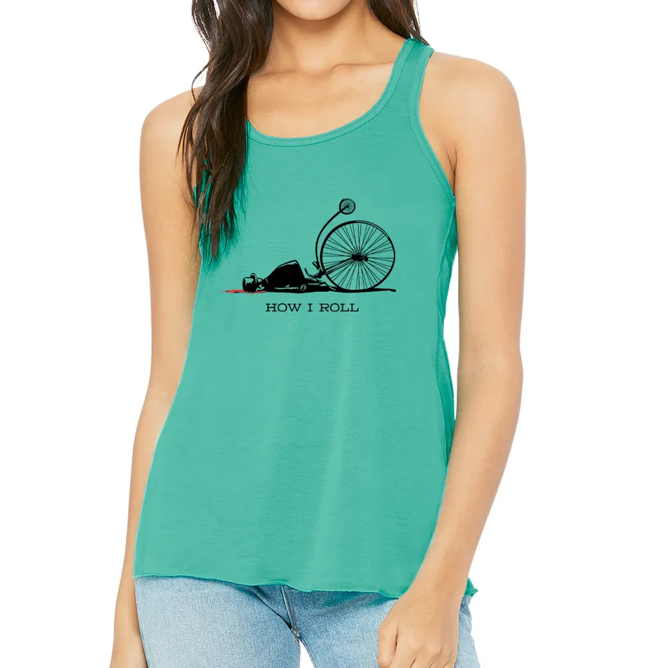 HOW I ROLL: Ladies' Flowy Racerback Tank