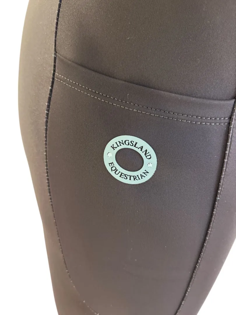 Kingsland Katinka Full Grip Seat Legging Breeches Tights - Brown / Size Small NEW