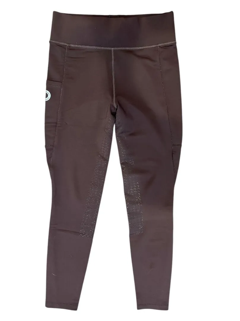 Kingsland Katinka Full Grip Seat Legging Breeches Tights - Brown / Size Small NEW