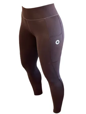 Kingsland Katinka Full Grip Seat Legging Breeches Tights - Brown / Size Small NEW