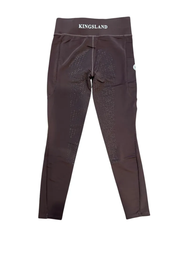 Kingsland Katinka Full Grip Seat Legging Breeches Tights - Brown / Size Small NEW