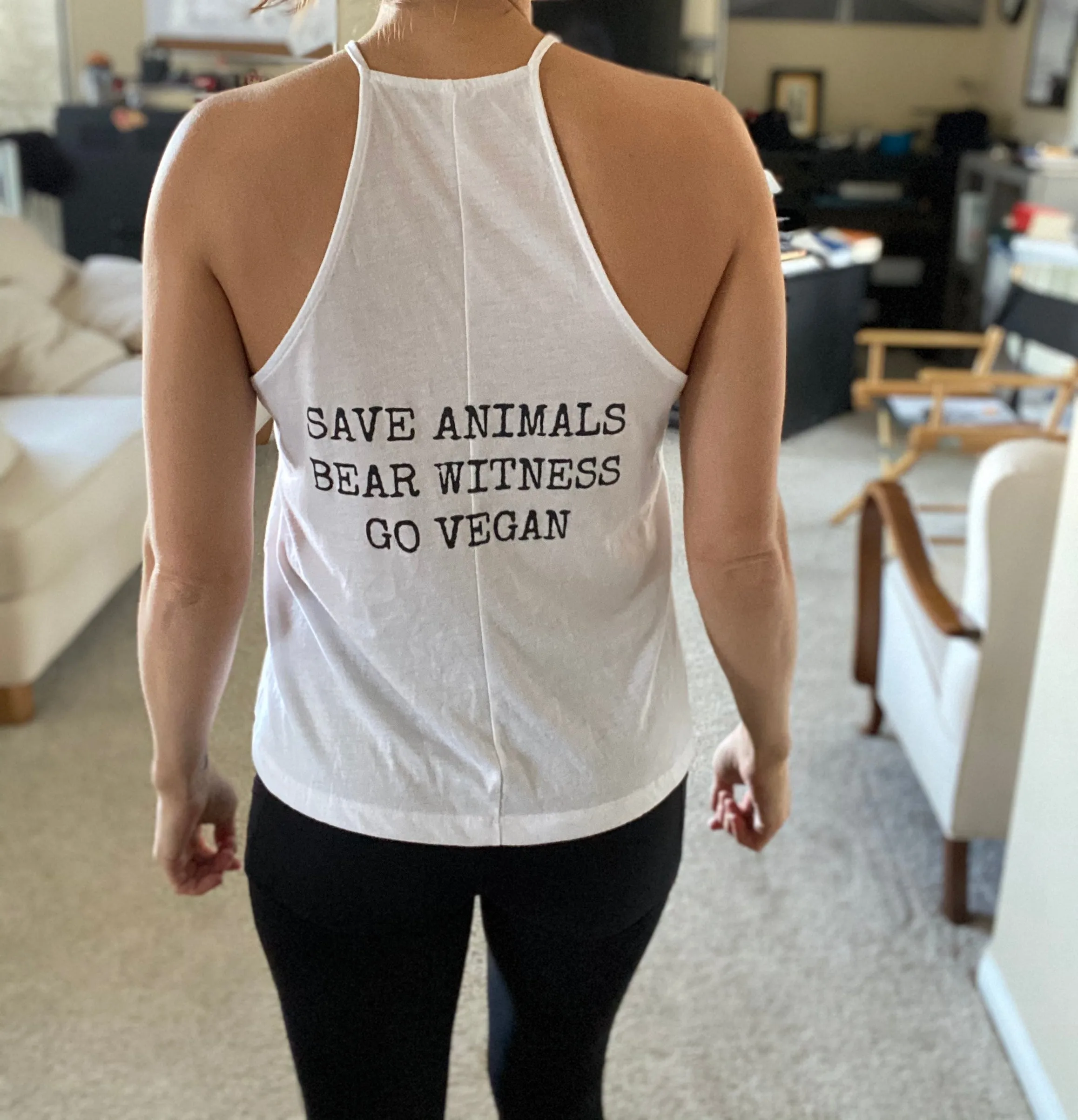 LA Animal Save Flowy High Neck Tank