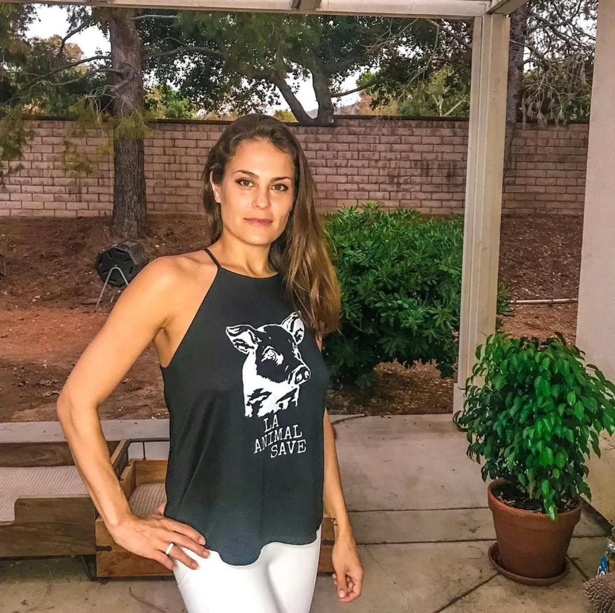 LA Animal Save Flowy High Neck Tank