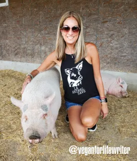 LA Animal Save Flowy High Neck Tank