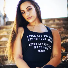 Ladies Tank | Success Quote | Black