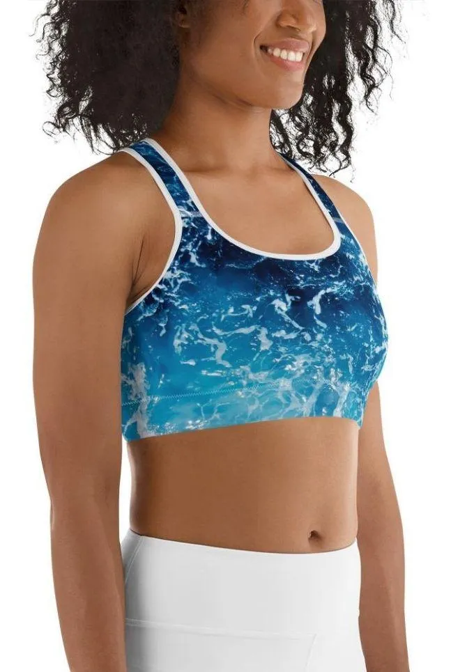 Lovely Ocean Sports Bra