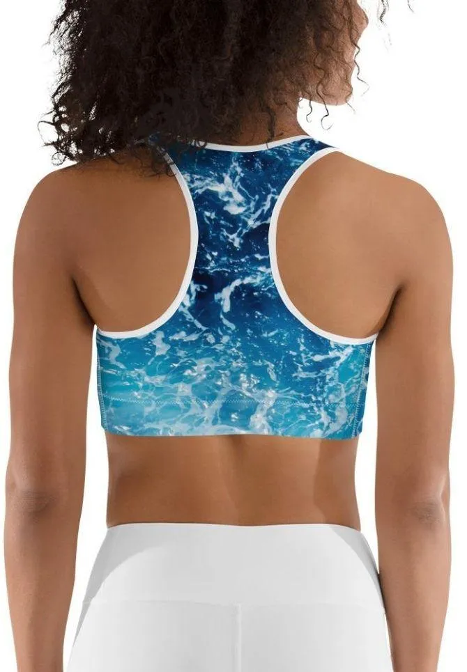 Lovely Ocean Sports Bra