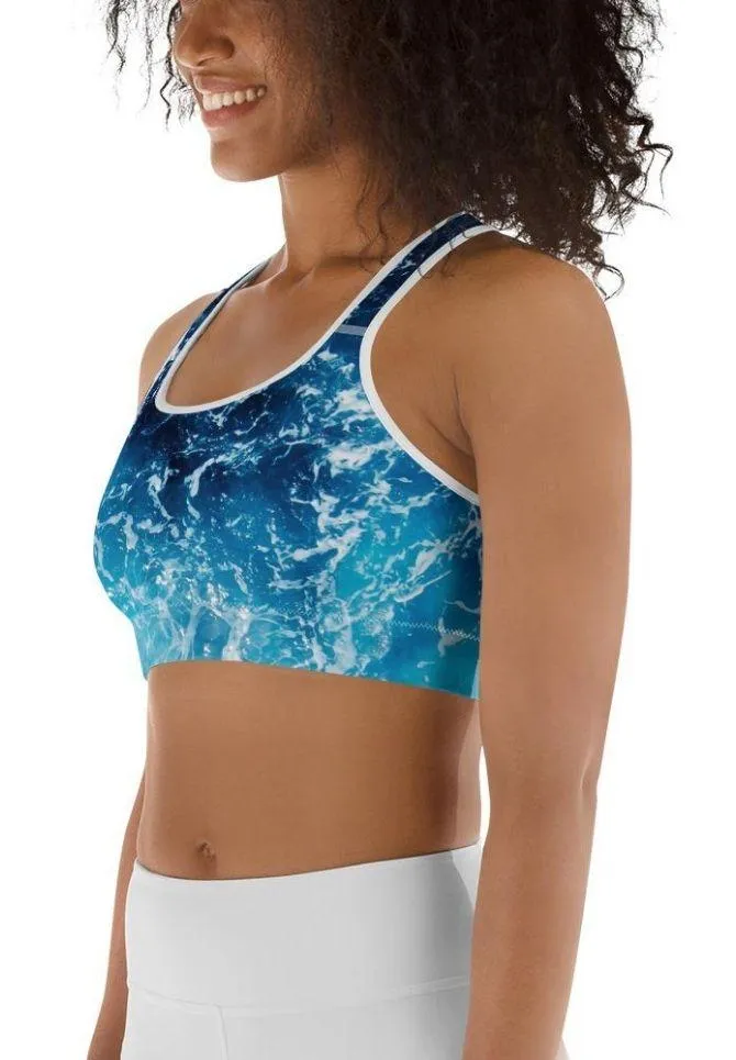Lovely Ocean Sports Bra