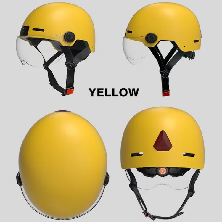 M6 1080P HD Camera Recorder Cycling Smart Helmet, Size: 54-63cm(Yellow)