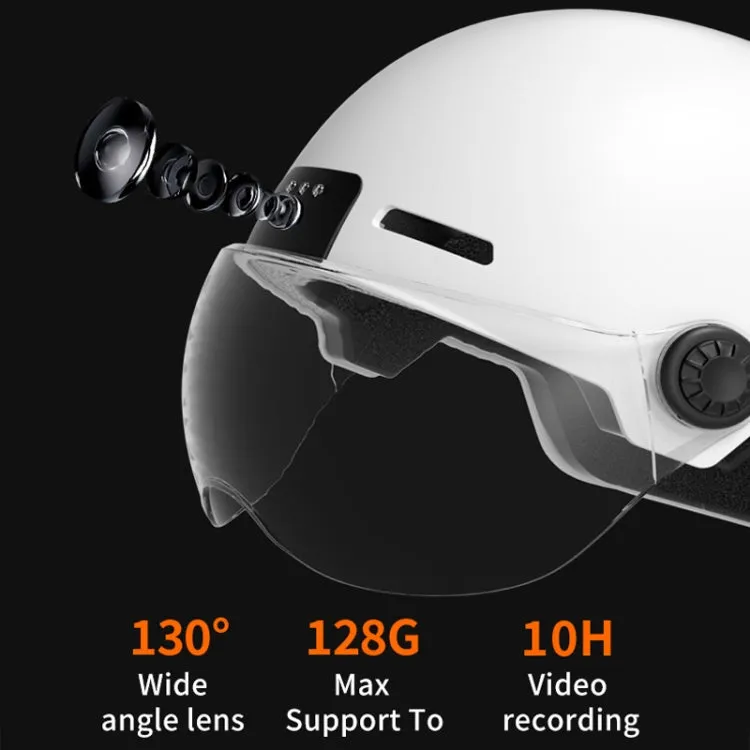 M6 1080P HD Camera Recorder Cycling Smart Helmet, Size: 54-63cm(Yellow)