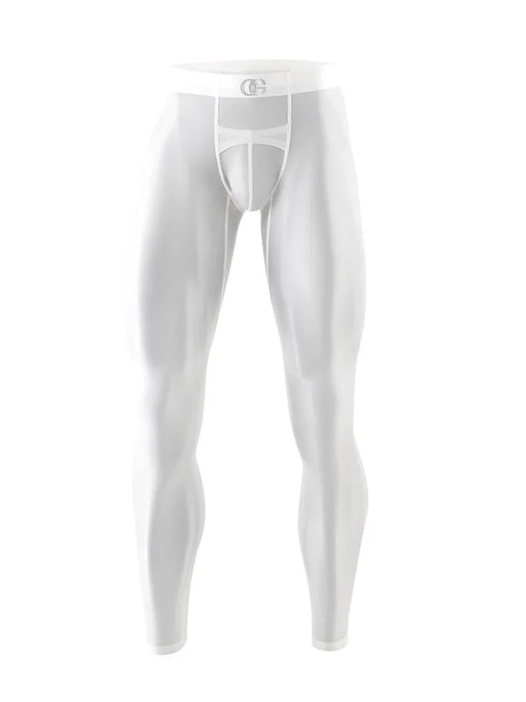 Men's Ultra-Thin Plastic Seamless Sexy Sports Tights