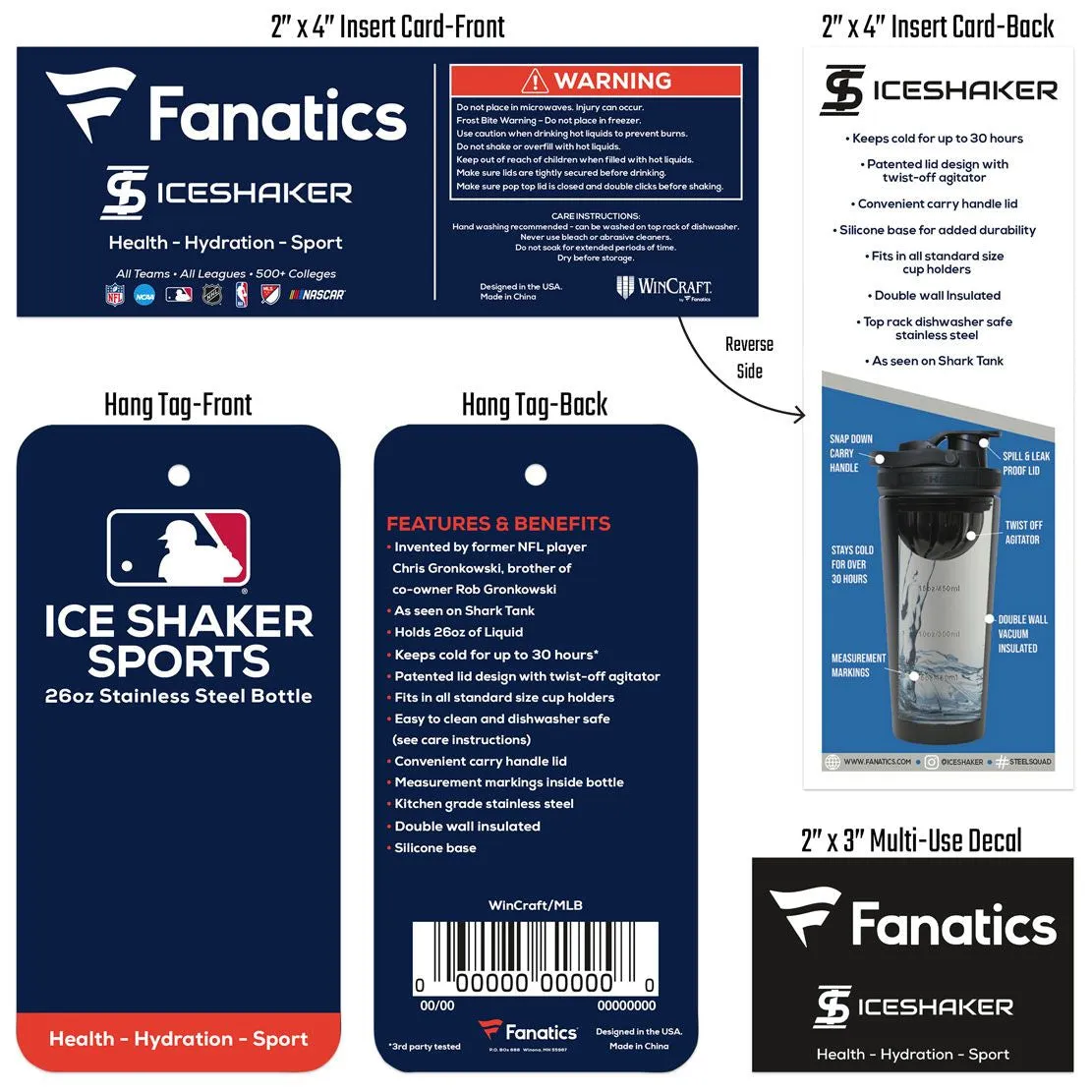 Minnesota Twins 26oz 4D Stainless Steel Ice Shaker