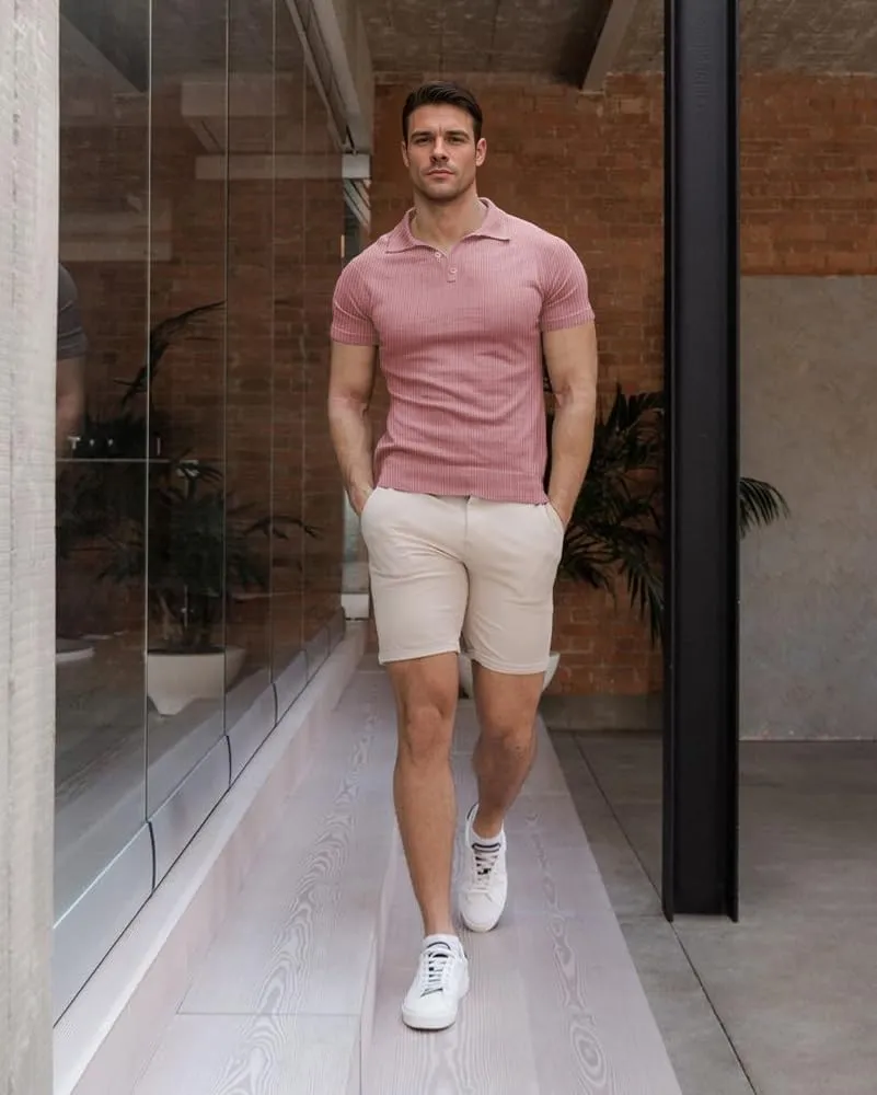 Muscle Cmdr Men's Slim Fit Muscle Polo Shirts Long&Short Sleeve Stretch Quick Dry Tee Casual Golf Athletic T-Shirts