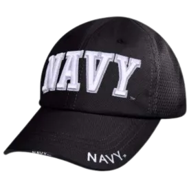 Navy Mesh Back Tactical Cap | Black
