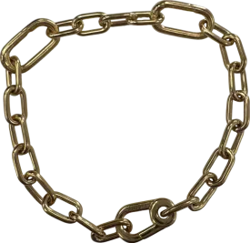 Pandora Yellow 14k Gold Plated Me Small-link Chain Bracelet 17.5cm