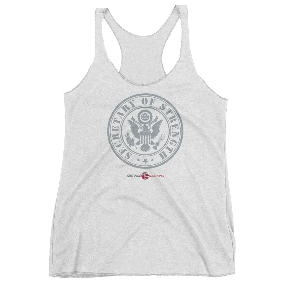 SECRETARY OF STRENGTH Women's Racerback Tank