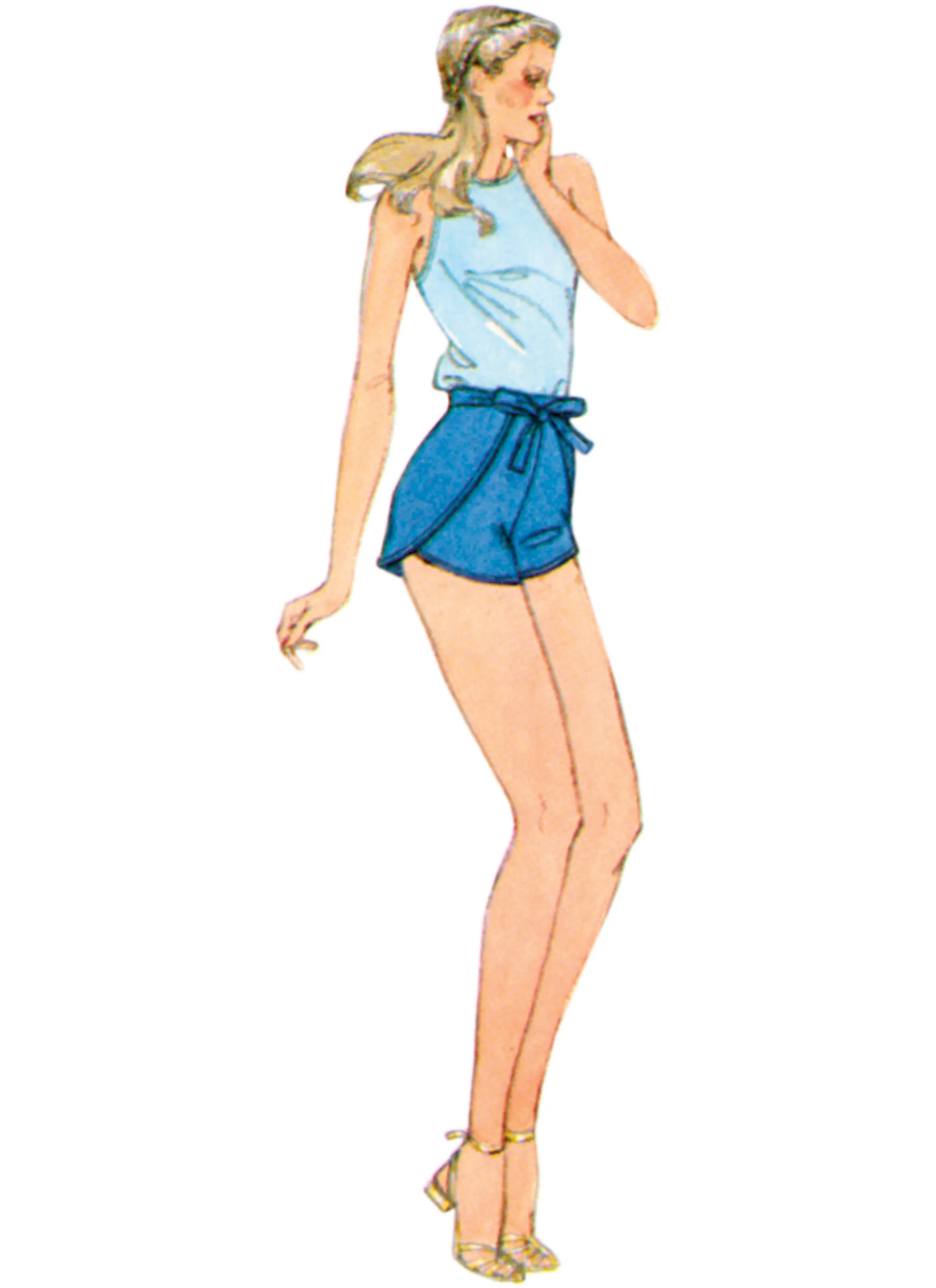 Simplicity Sewing Pattern 9977 Vintage 1980's Shorts