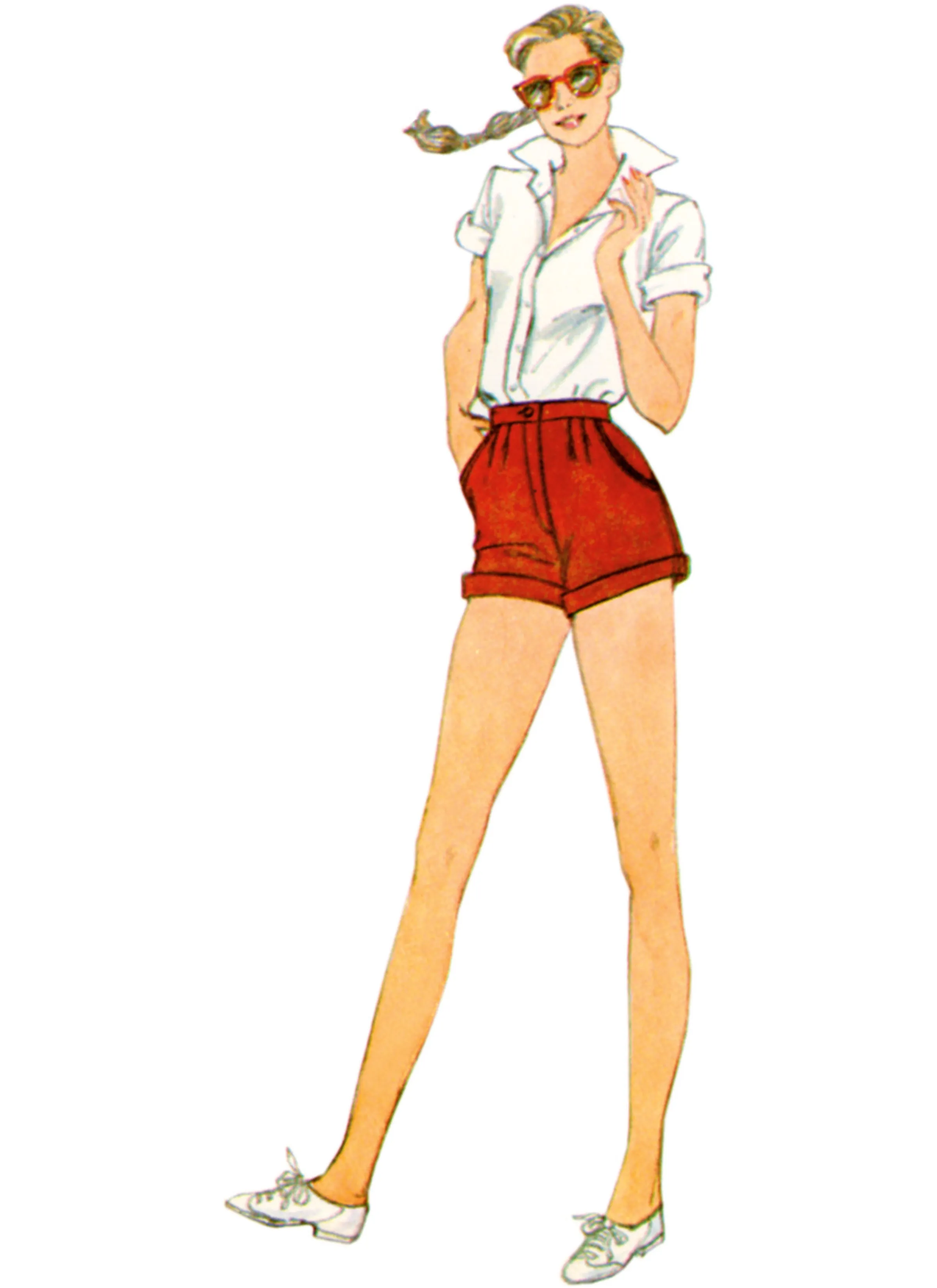 Simplicity Sewing Pattern 9977 Vintage 1980's Shorts
