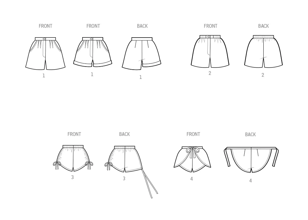 Simplicity Sewing Pattern 9977 Vintage 1980's Shorts