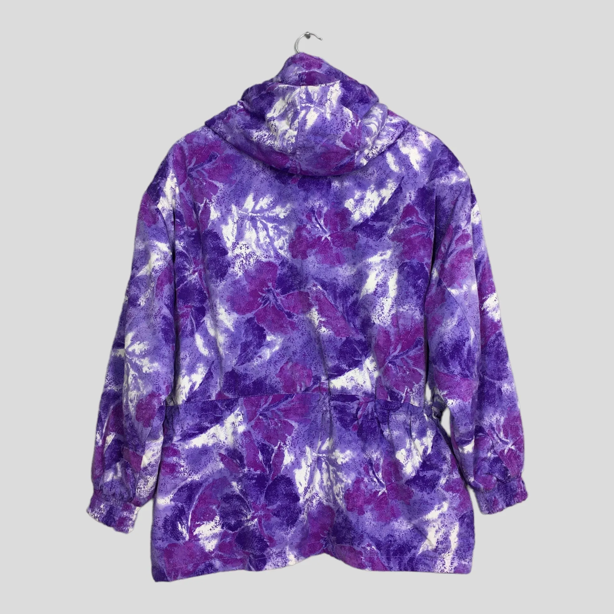 Snow Pop Art Flower Ski Wear Hoodie Jacket Large