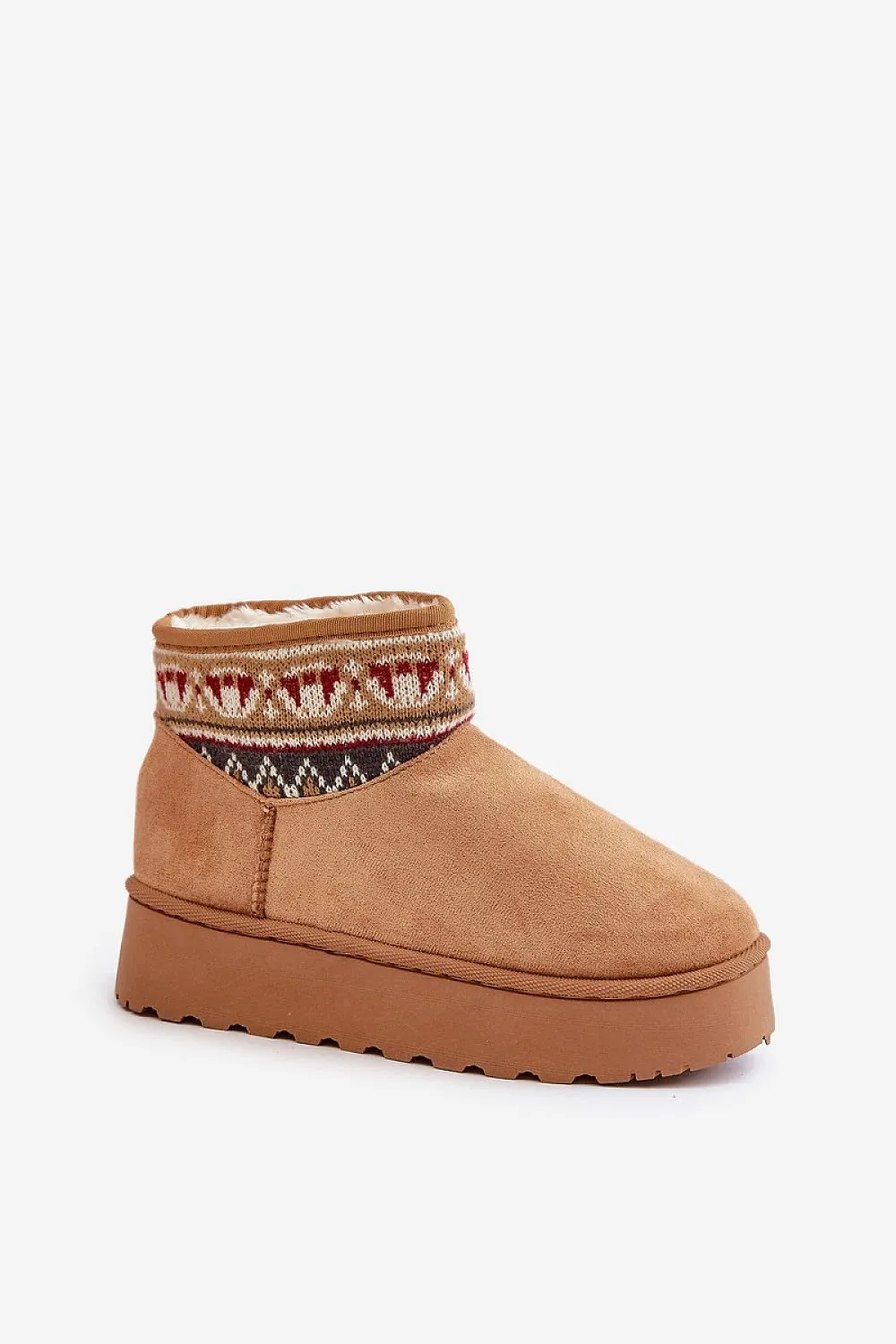 Stylish soft fur snow boots